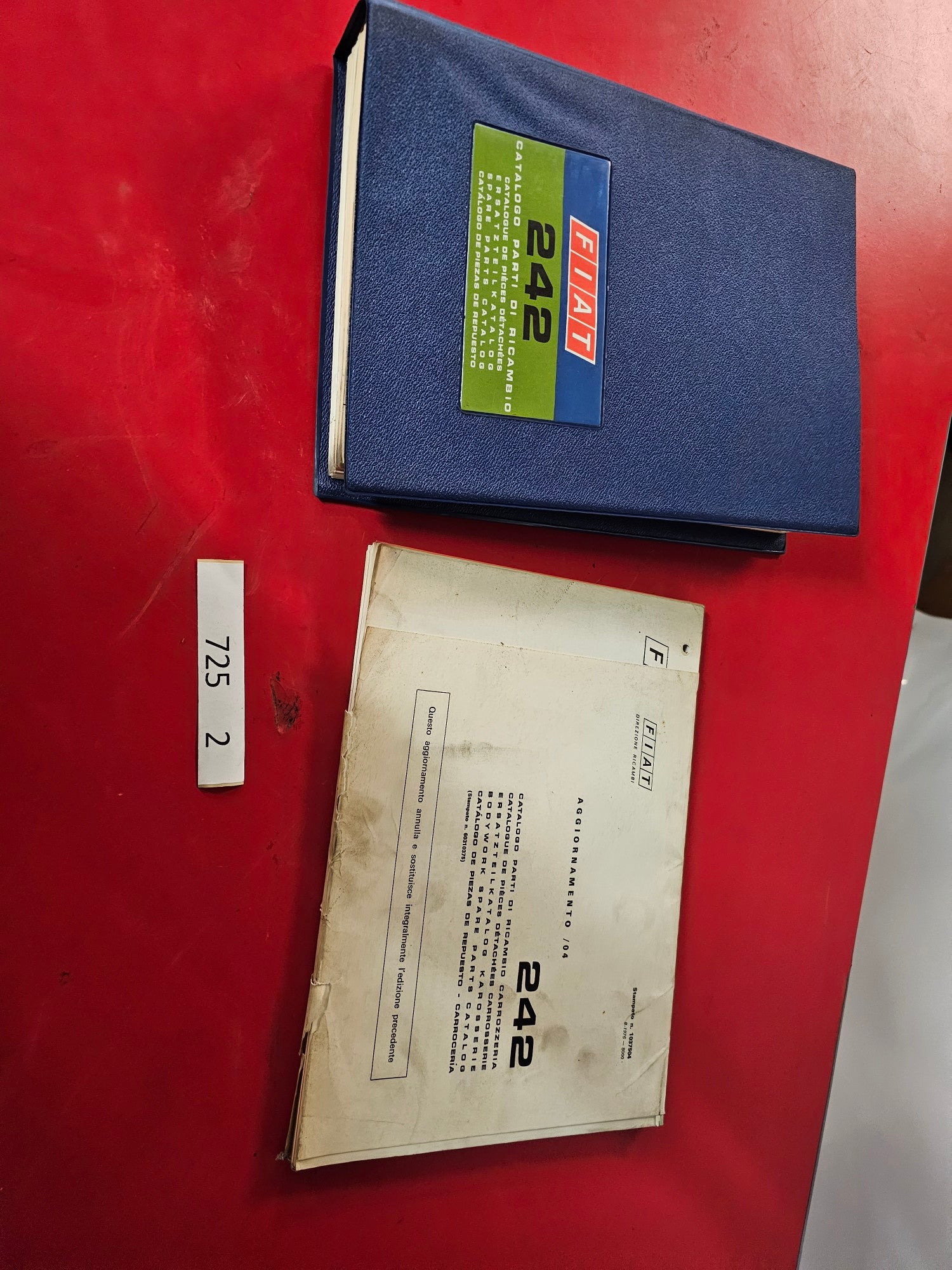 Fiat 243 Ersatzteil Katalog Werkstatt Handbuch