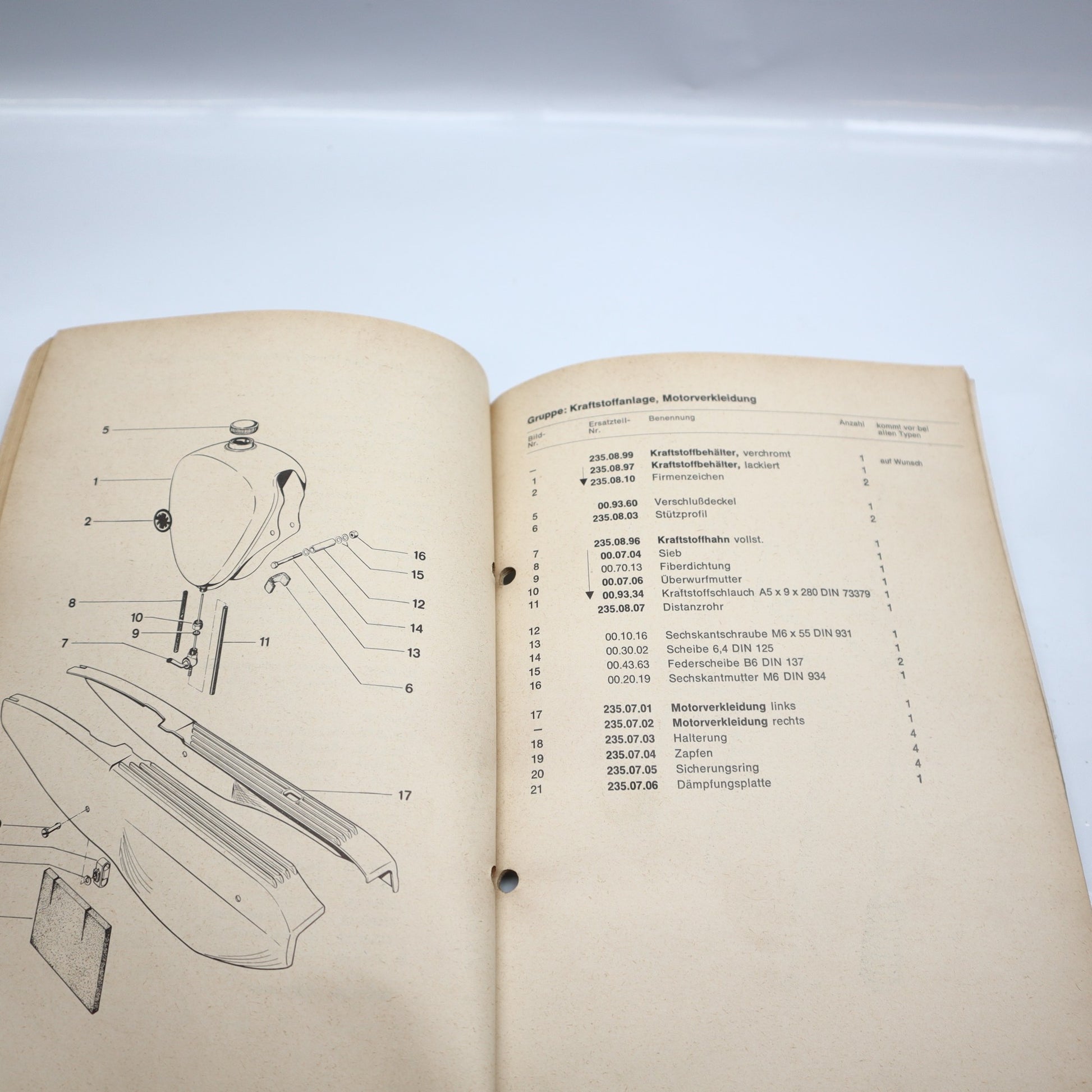 Kreidler Mf 4 Ersatzteilliste