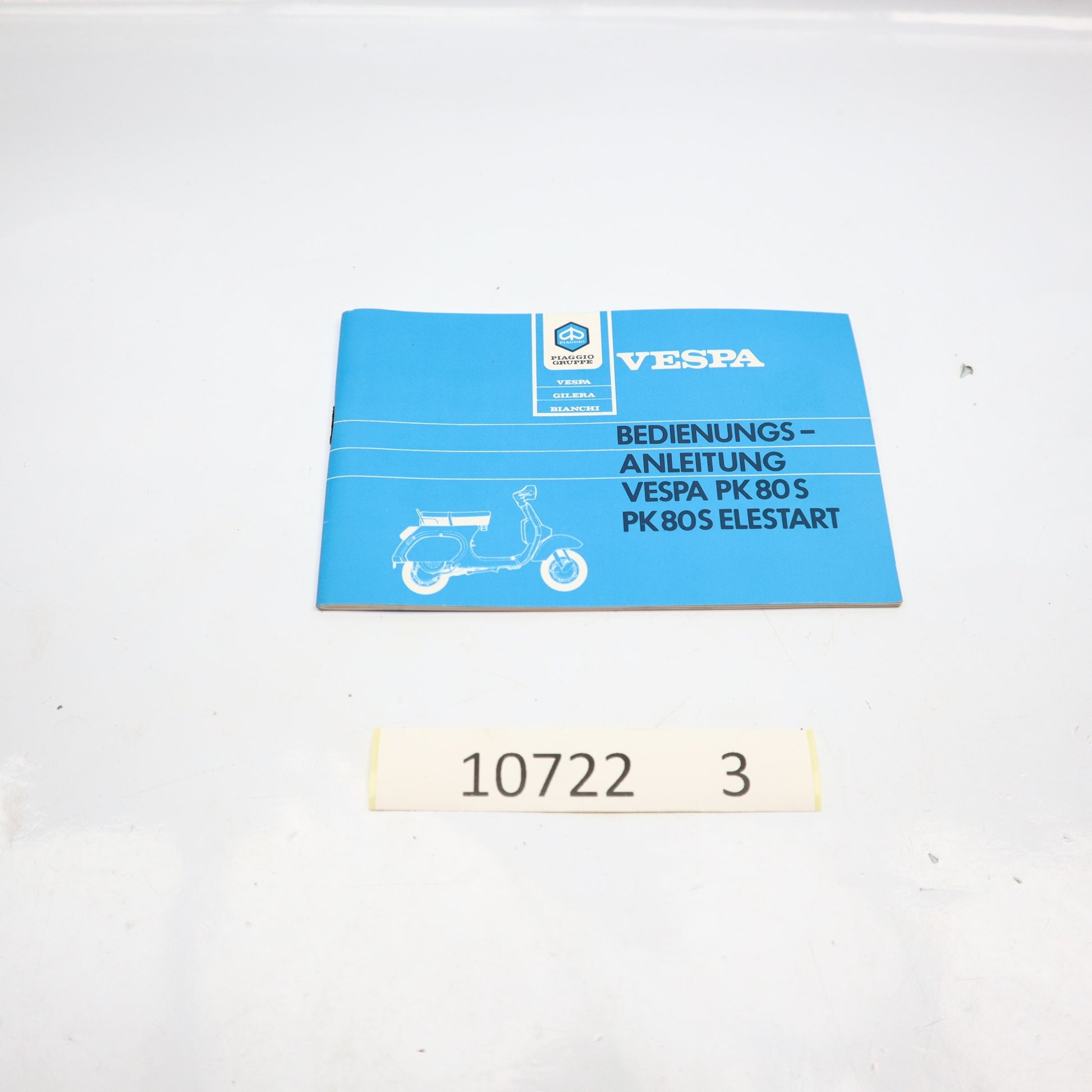 Piaggio Vespa Pk 80 Bedienungsanleitung