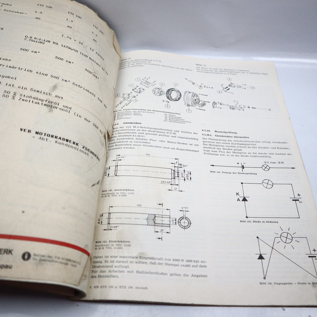 Mz Etz 125 Reparaturhandbuch