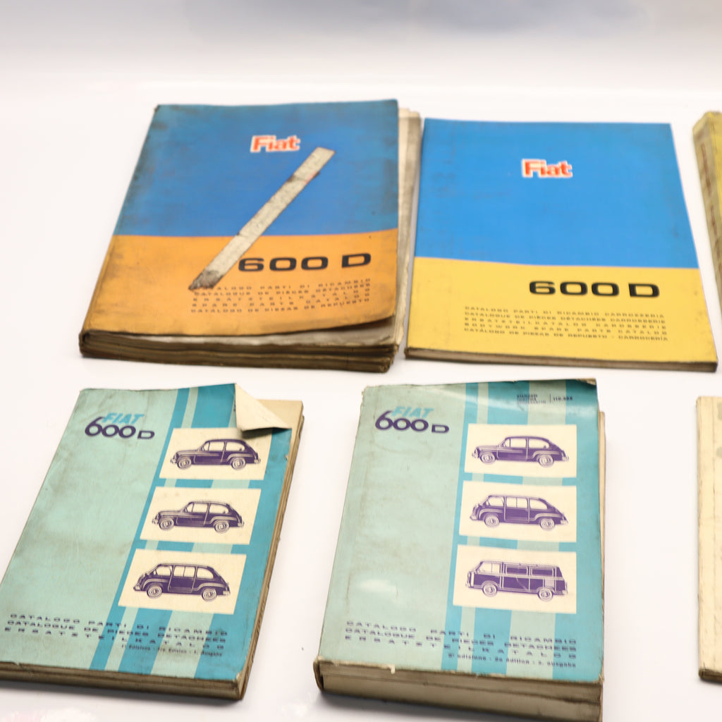 Original Fiat 600 D Ersatzteilkatalog Reparatur Handbuch