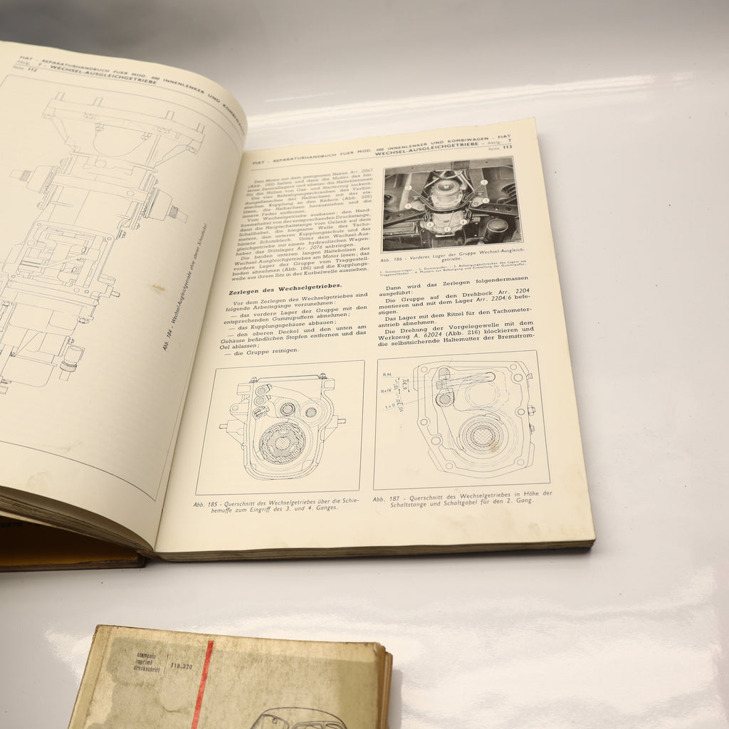 Original Fiat 600 D Ersatzteilkatalog Reparatur Handbuch