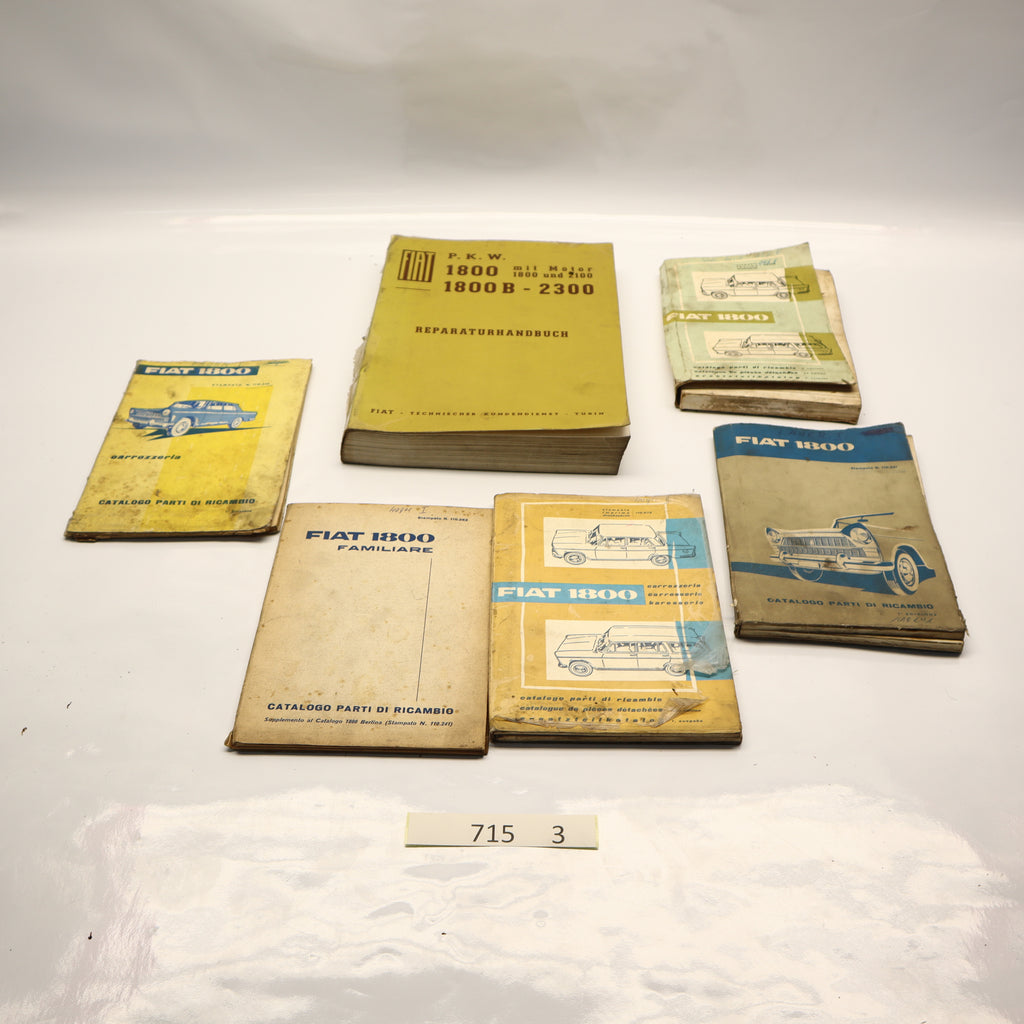 Original Fiat 1800 Ersatzteilkatalog Reparaturhandbuch