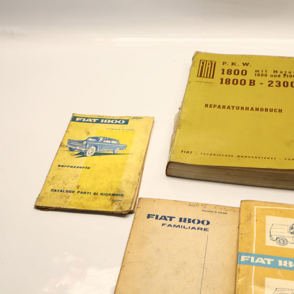 Original Fiat 1800 Ersatzteilkatalog Reparaturhandbuch