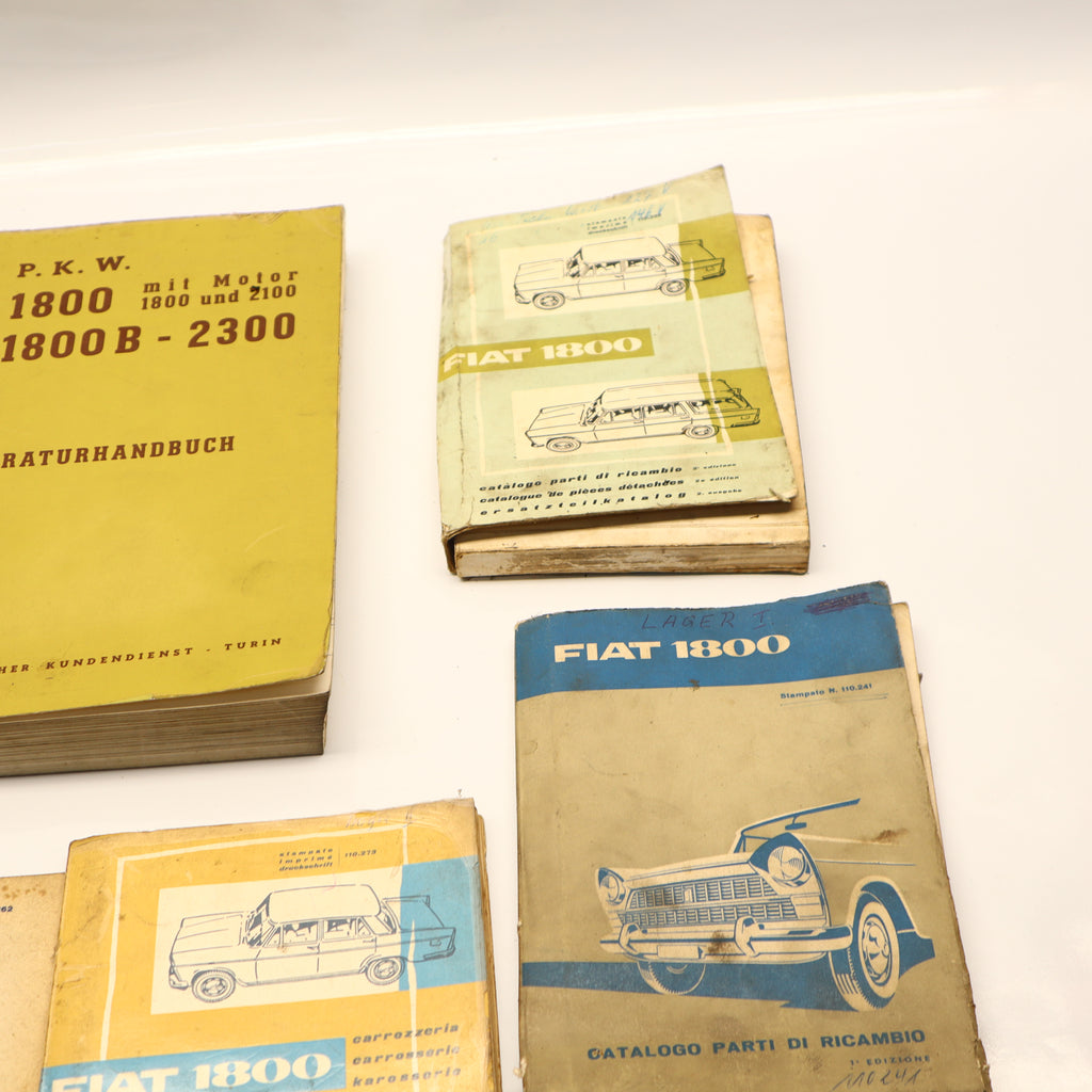 Original Fiat 1800 Ersatzteilkatalog Reparaturhandbuch