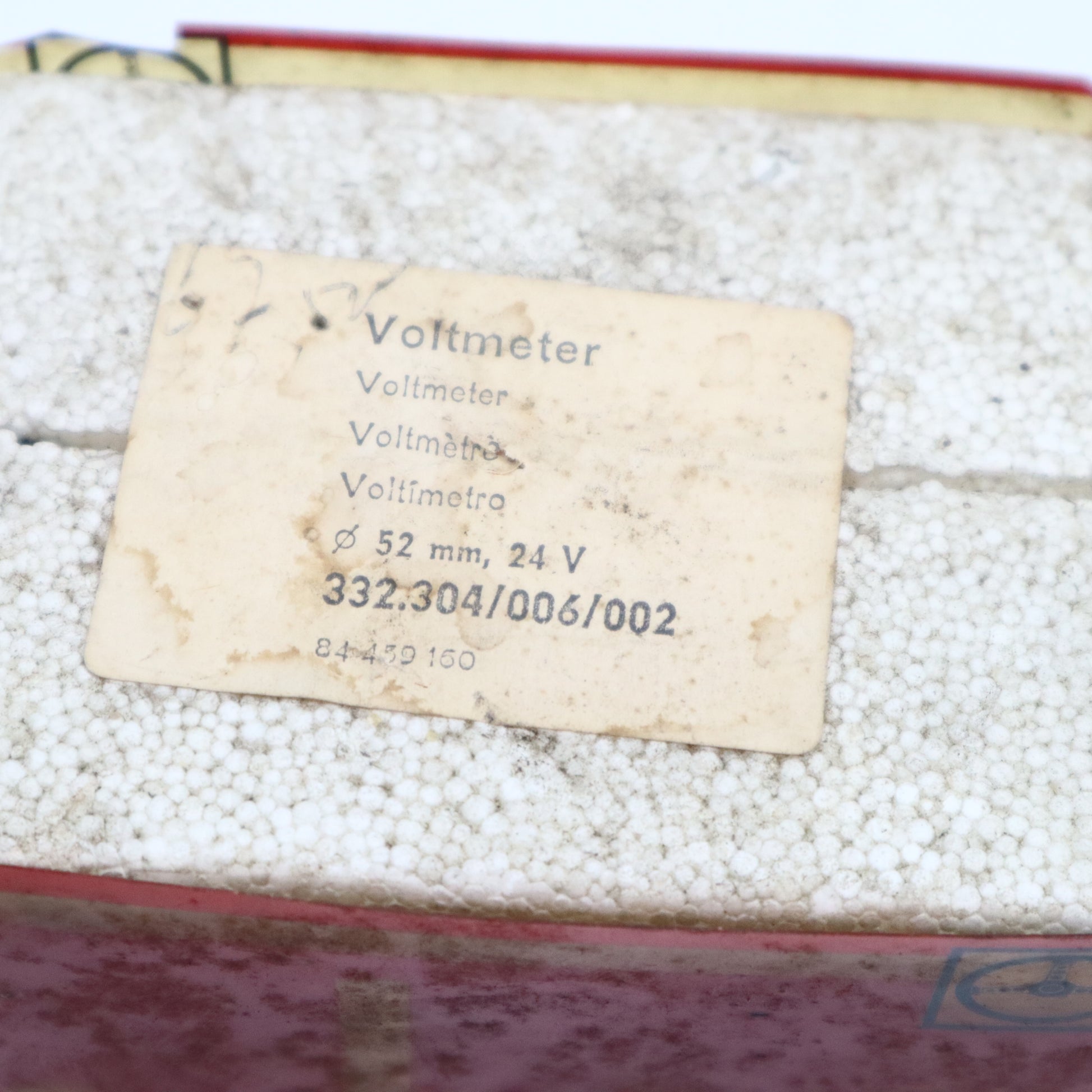 Original Vdo Cockpit Voltmeter Amatur Anzeige NOS
