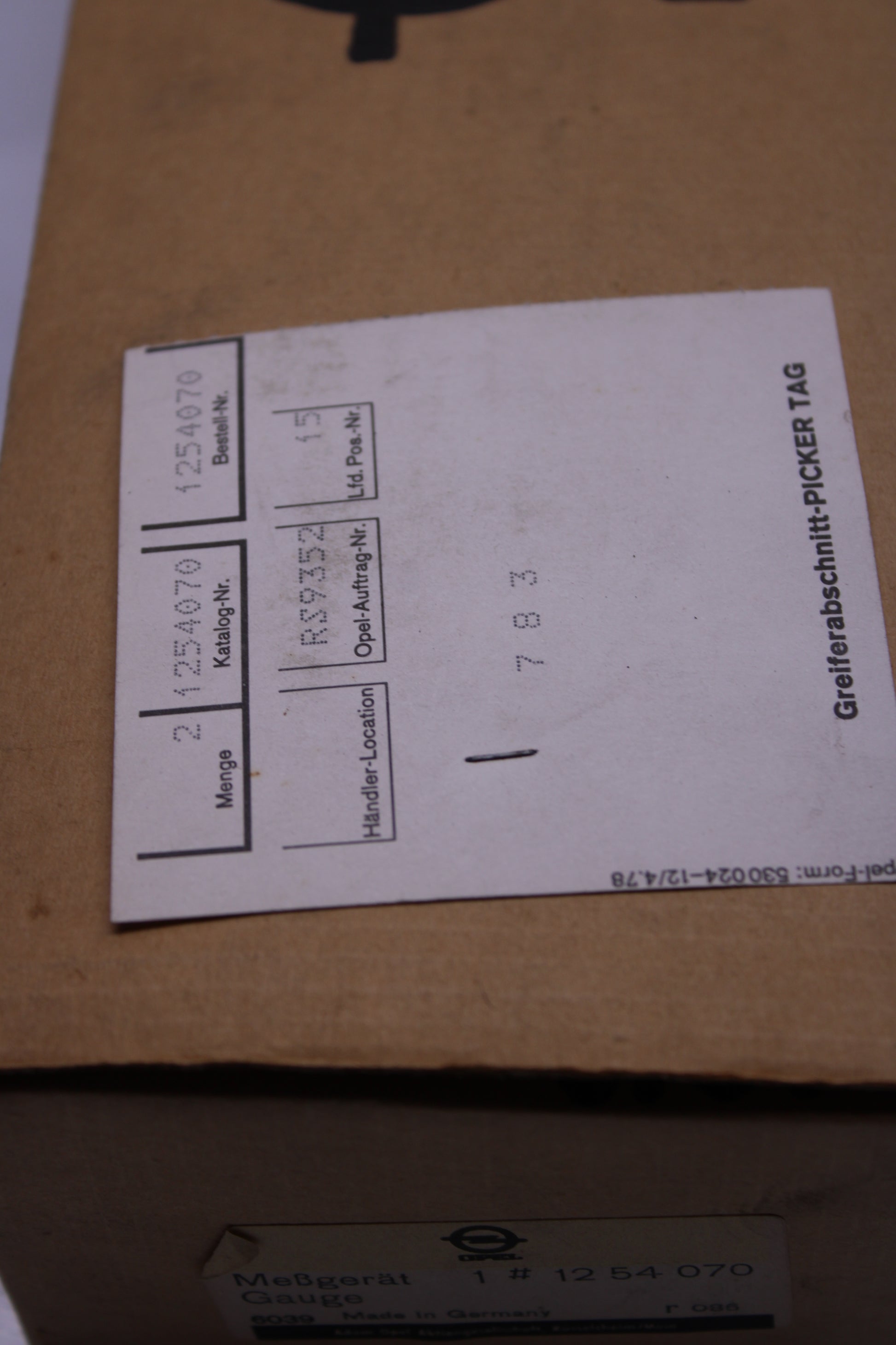 Original Opel Rekord C Tankgeber NOS