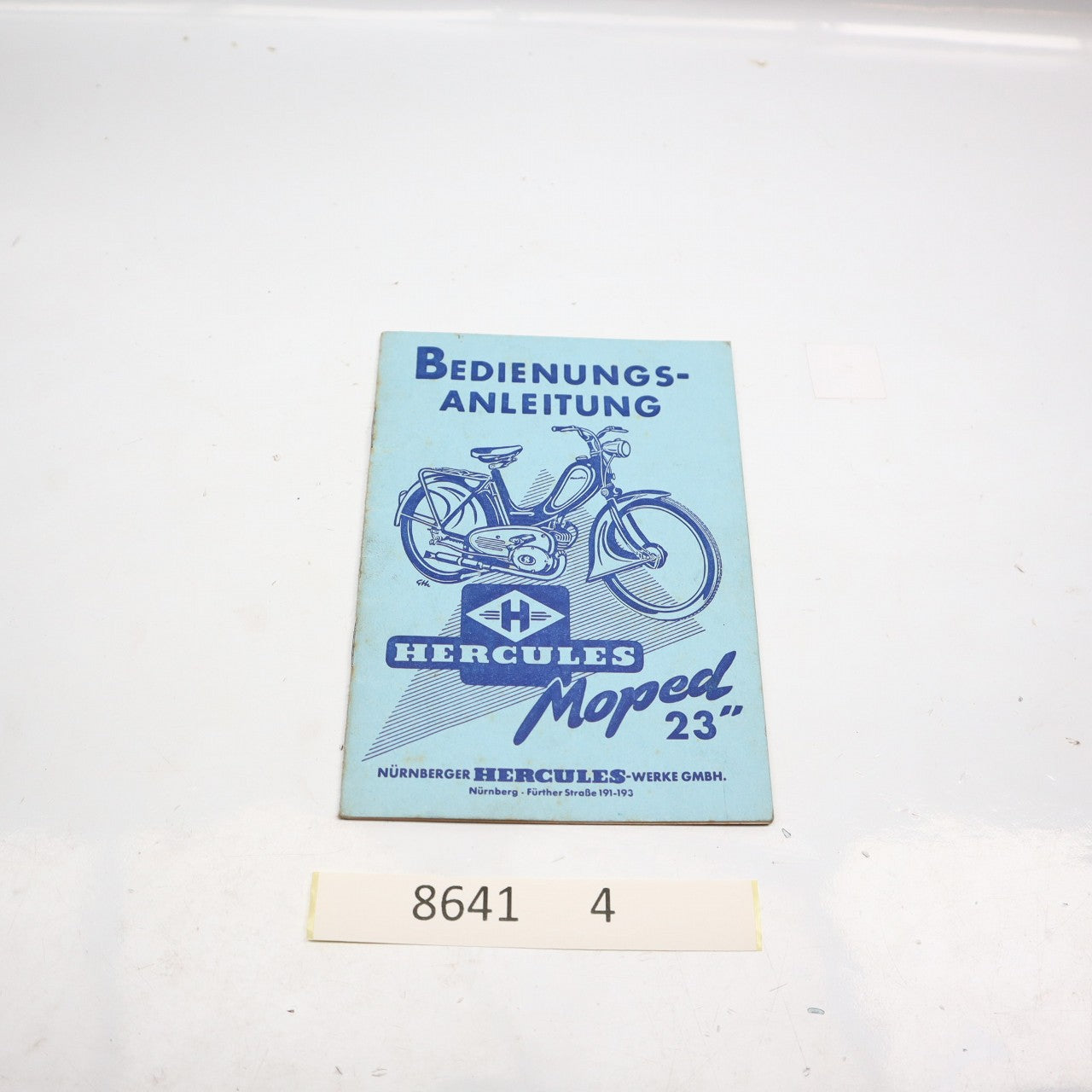 HERCULES MOPED 23 BEDIENUNGSANLEITUNG