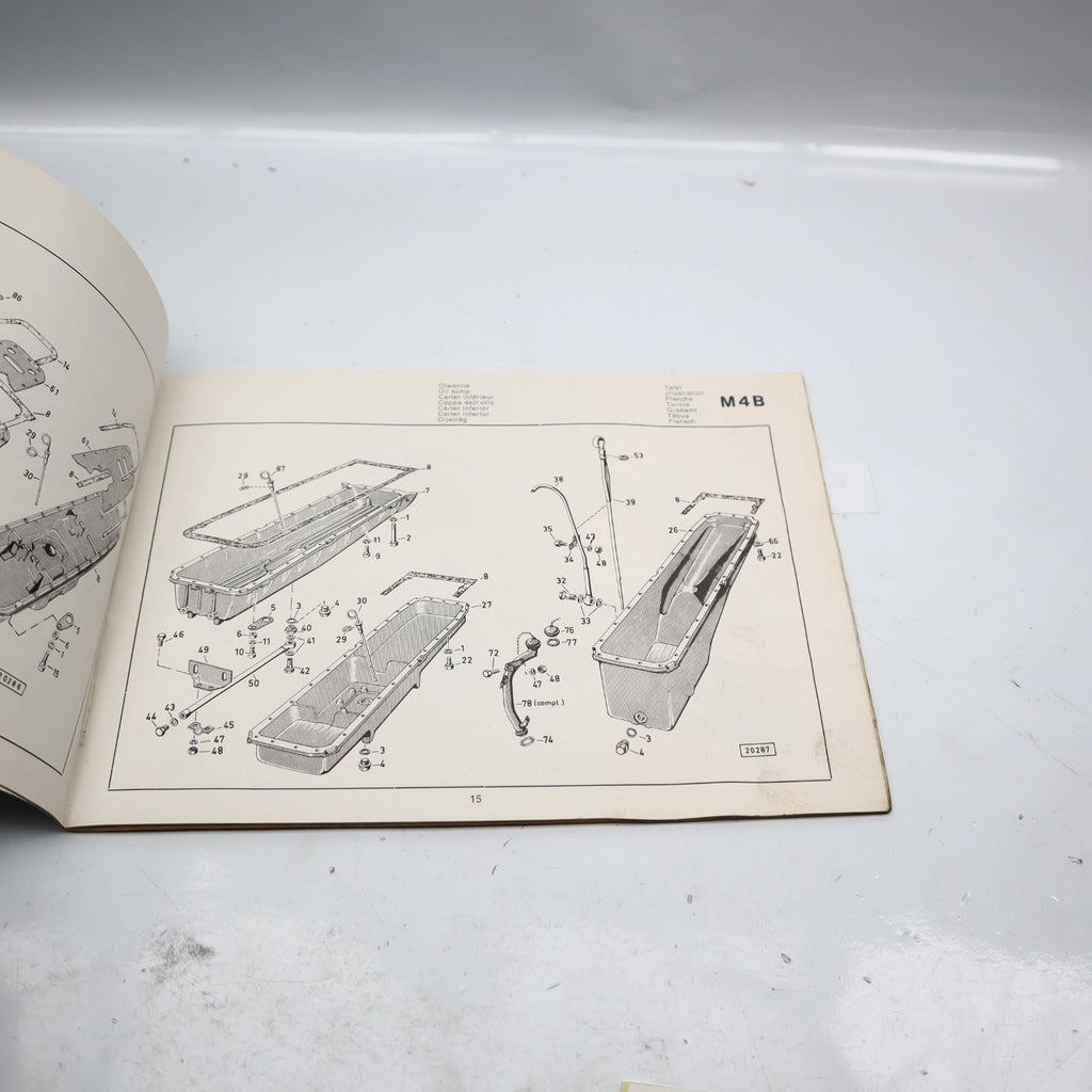 DEUTZ 911 / 912 F6L MOTOR  ERSATZTEILLISTE