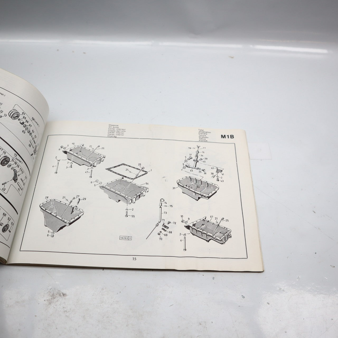 DEUTZ F3L 911 / 912 MOTOR ERSATZTEILLISTE