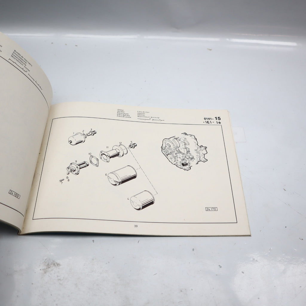 DEUTZ FL 511 / W MOTOR ERSATZTEILLISTE